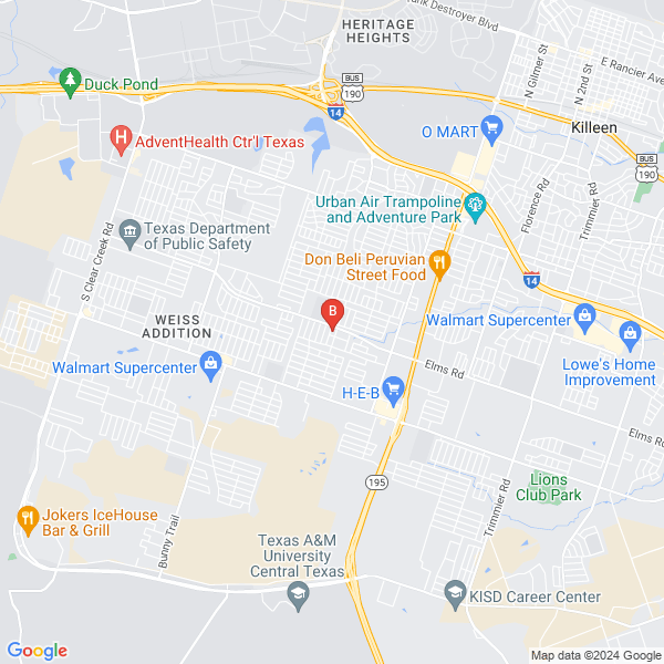 Garage Door Repair Company of Killeen location map: 3806 Tallwood Drive, Killeen, Texas
